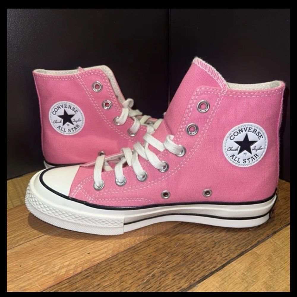 NEW Men’s CONVERSE CHUCK 70 Hi Pink Sneakers A08184F - Picture 2 of 5